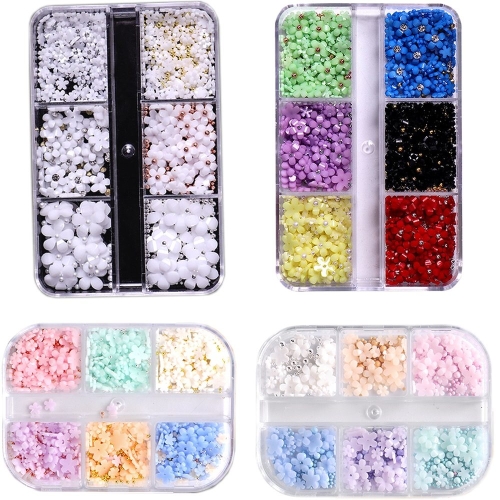Preview: 3D Blumen Nail Art